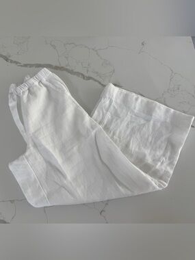Frank & Eileen Maisie 100% linen Pull on Pant - wide leg easy to wear - XXS